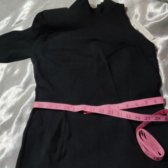 WANTMYLOOK black tulum midi dress asymmetrical S - Picture 8 of 8